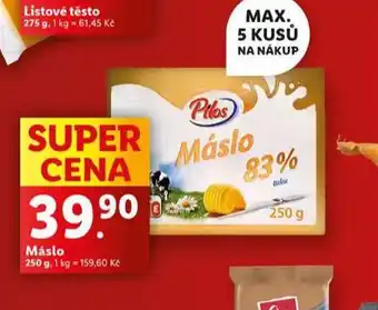 Lidl Máslo nabídka