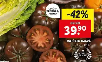 Lidl Rajčata tmavá nabídka