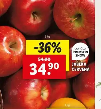 Lidl Jablka červená nabídka