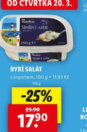 Lidl Rybí salát nabídka