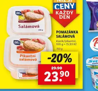 Lidl Pomazánka salámová nabídka