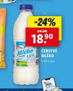 Lidl Čerstvé mléko 1,5% nabídka