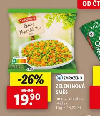 Lidl Zeleninová směs nabídka