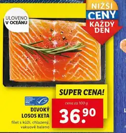 Lidl Divoký losos keta nabídka