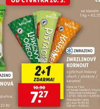 Lidl Zmrzlinový kornout nabídka