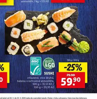 Lidl Sushi nabídka