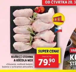 Lidl Kuřecí stehna a křídla mix nabídka