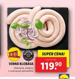 Lidl Vinná klobása nabídka