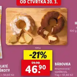 Lidl Bábovka nabídka