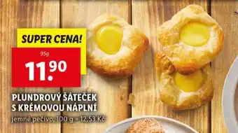 Lidl Plundrový šáteček s krémovou náplní nabídka