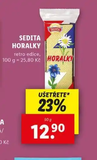 Lidl Sedita horalky nabídka