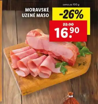 Lidl Moravské uzené maso nabídka