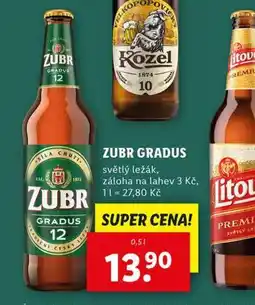 Lidl Pivo zubr gradus nabídka