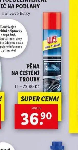 Lidl W5 pěna na čištění trouby nabídka