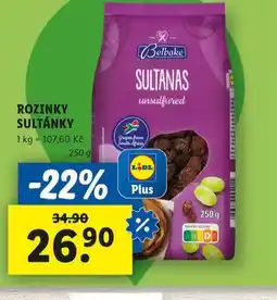 Lidl Rozinky sultánky nabídka