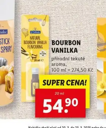 Lidl Bourbon vanilka nabídka