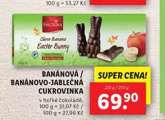 Lidl Banánová / banánovo-jablečná cukrovinka nabídka