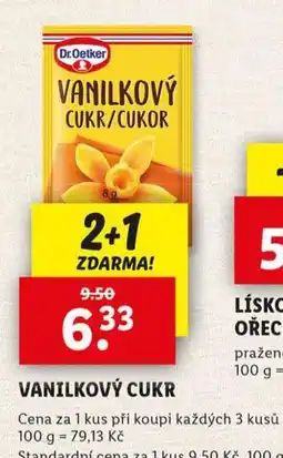 Lidl Vanilkový cukr nabídka