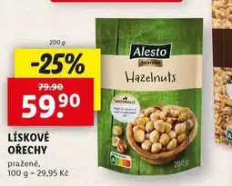 Lidl Lískové ořechy nabídka