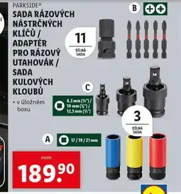 Lidl Sada rázových nástrčných klíčů nabídka