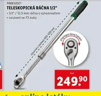 Lidl Teleskopická ráčna 1/2 nabídka