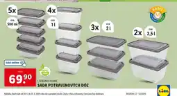 Lidl Sada potravinových dóz nabídka
