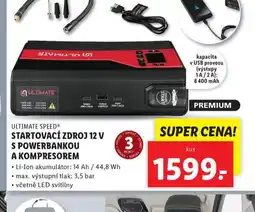 Lidl Startovací zdroj s powerbankou a kompresorem nabídka