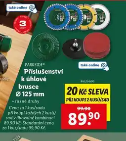 Lidl Příslušenství k úhlové brusce 125 mm nabídka