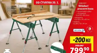 Lidl Skládací pracovní koza nabídka