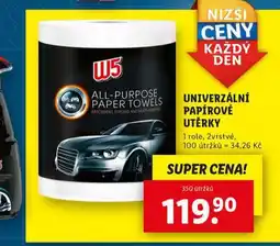 Lidl W5 univerzální papírové utěrky nabídka