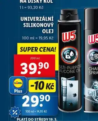 Lidl W5 univerzální silikonový olej nabídka