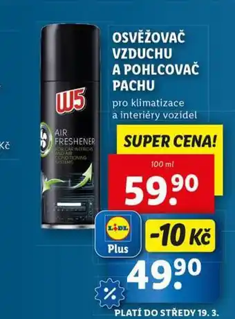 Lidl W5 osvěžovač vzduchu a pohlcovač pachu nabídka