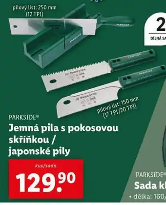 Lidl Japonské pily nabídka