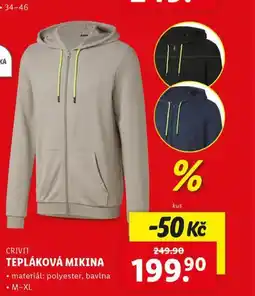 Lidl Tepláková mikina nabídka