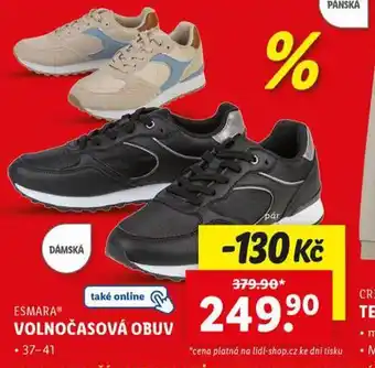 Lidl Volnočasová obuv nabídka