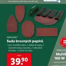 Lidl Sada brusných papírů nabídka