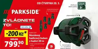 Lidl Nástěnný hadicový buben s hadicí 20 m nabídka