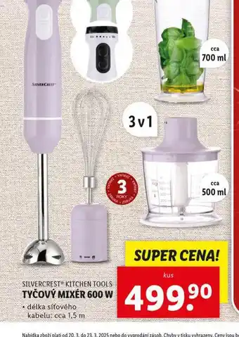 Lidl Tyčový mixer 600 w nabídka