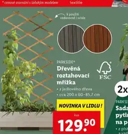 Lidl Dřevěná roztahovací mřížka nabídka