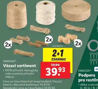 Lidl Vázací sortiment nabídka