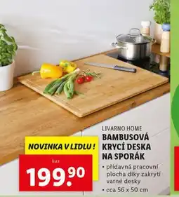 Lidl Bambusová krycí deska na sporák nabídka