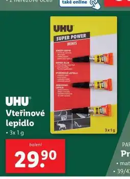 Lidl Uhu vteřinové lepidlo nabídka