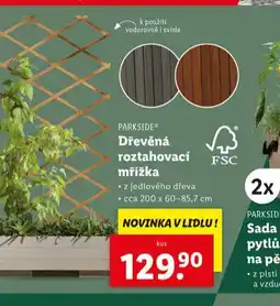 Lidl Dřevěná roztahovací mřížka nabídka