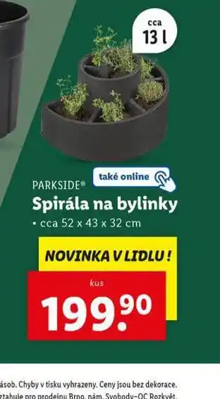 Lidl Spirála na bylinky nabídka