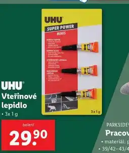 Lidl Uhu vteřinové lepidlo nabídka