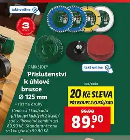 Lidl Příslušenství k úhlové brusce 125 mm nabídka