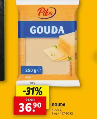 Lidl Gouda bloček nabídka