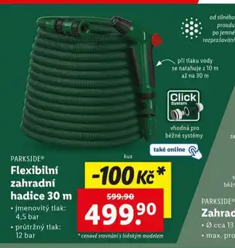 Lidl Flexibilní zahradní hadice 30 m nabídka