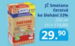 Potraviny CZ JC Smetana čerstvá ke šlehání 33% nabídka