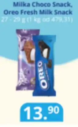 Potraviny CZ Milka Choco Snack, Oreo Fresh Milk Snack nabídka